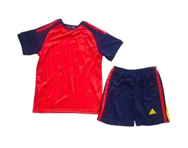 2026 Kids Spain Home Kit Two Stars World Cup Cheap Football Jersey Wholesale Yupoo