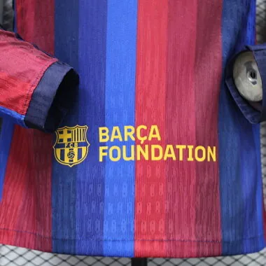 26-27 Player Barcelona Home Long Sleeve Kit Cheap Football Jersey Wholesale Yupoo