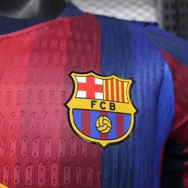 26-27 Player Barcelona Home Long Sleeve Kit Cheap Football Jersey Wholesale Yupoo
