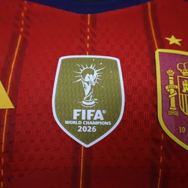 2026 Player Spain Home Long Sleeve Kit Two Stars S-4XL Cheap Football Jersey Wholesale Yupoo