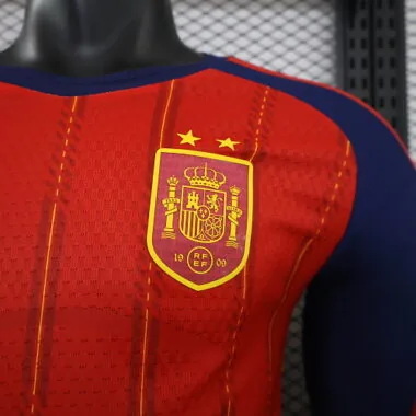 2026 Player Spain Home Long Sleeve Kit Two Stars S-4XL Cheap Football Jersey Wholesale Yupoo