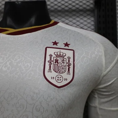 2026 Player Spain Away Long Sleeve Kit Two Stars S-4XL Cheap Football Jersey Wholesale Yupoo