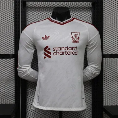 26-27 Player Liverpool Away Long Sleeve Kit Cheap Football Jersey Wholesale Yupoo