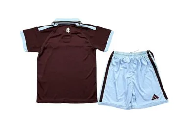 26-27 Kids Aston Villa Home Kit Cheap Football Jersey Wholesale Yupoo