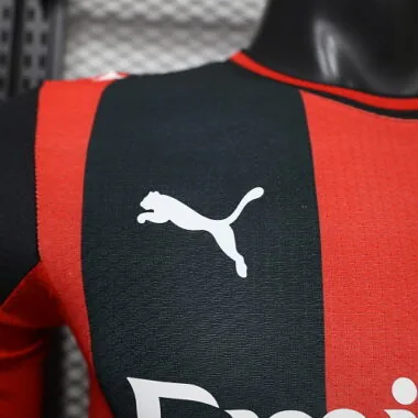 26-27 Player AC Milan Home Long Sleeve Kit Cheap Football Jersey Wholesale Yupoo