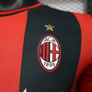 26-27 Player AC Milan Home Long Sleeve Kit Cheap Football Jersey Wholesale Yupoo