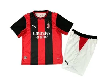 26-27 Kids AC Milan Home Kit Cheap Football Jersey Wholesale Yupoo