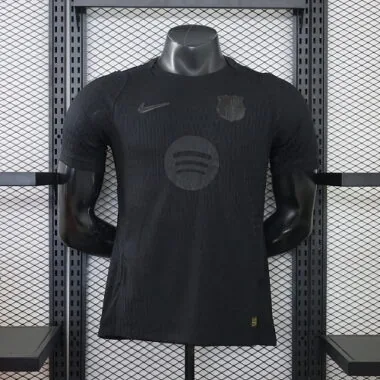 26-27 Player FC Barcelona Black Special Edition Kit Cheap Football Jersey Wholesale Yupoo