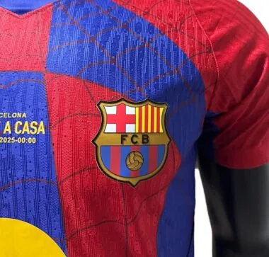 26-27 Player FC Barcelona Spider Man Special Edition Kit Cheap Football Jersey Wholesale Yupoo