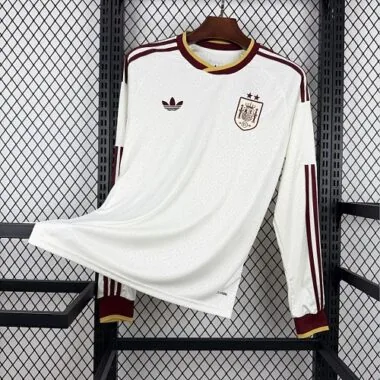 2026 Spain Away Long Sleeve Kit Two Stars S-4XL Cheap Football Jersey Wholesale Yupoo