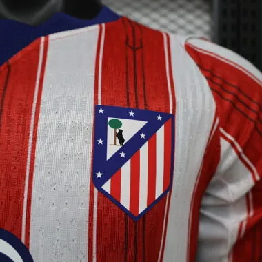 26-27 Player Atletico Madrid Home Long Sleeve Kit Cheap Football Jersey Wholesale Yupoo