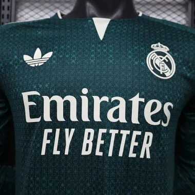 26-27 Player Real Madrid Away Long Sleeve Kit S-3XL Cheap Football Jersey Wholesale Yupoo
