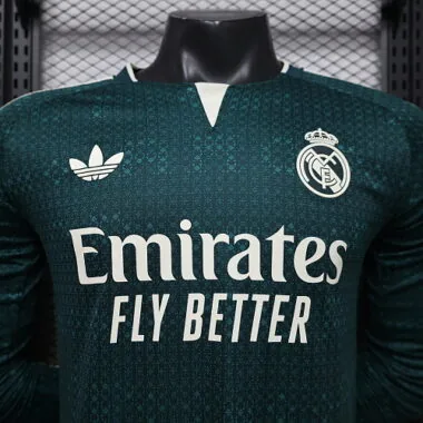 26-27 Player Real Madrid Away Long Sleeve Kit S-3XL Cheap Football Jersey Wholesale Yupoo