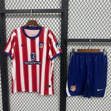 26-27 Kids Atletico Madrid Home Kit Cheap Football Jersey Wholesale Yupoo