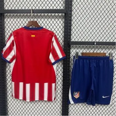 26-27 Kids Atletico Madrid Home Kit Cheap Football Jersey Wholesale Yupoo