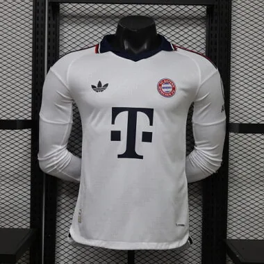 26-27 Player FC Bayern Away Long Sleeve Kit S-3XL Cheap Football Jersey Wholesale Yupoo
