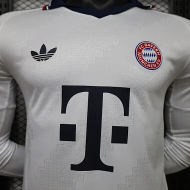 26-27 Player FC Bayern Away Long Sleeve Kit S-3XL Cheap Football Jersey Wholesale Yupoo