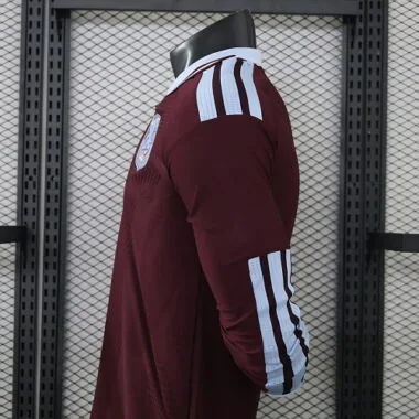 26-27 Player Aston Villa Home Long Sleeve Kit Cheap Football Jersey Wholesale Yupoo
