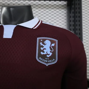26-27 Player Aston Villa Home Long Sleeve Kit Cheap Football Jersey Wholesale Yupoo