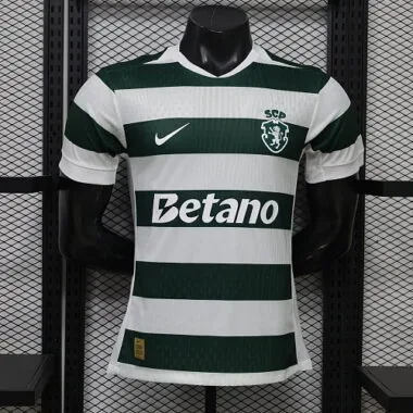 26-27 Player Sporting Lisbon Home Kit Cheap Football Jersey Wholesale Yupoo