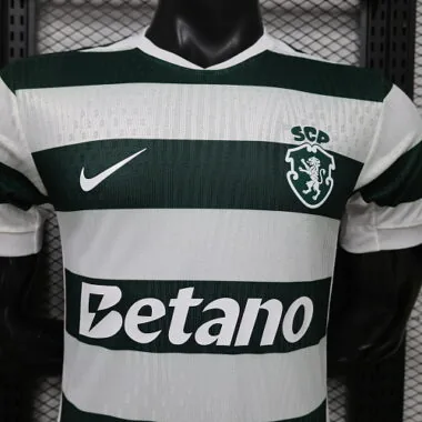 26-27 Player Sporting Lisbon Home Kit Cheap Football Jersey Wholesale Yupoo