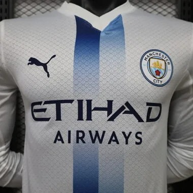 26-27 Player Manchester City Third Away Long Sleeve Kit Cheap Football Jersey Wholesale Yupoo