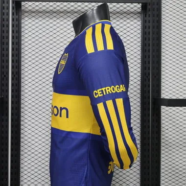 26-27 Player Boca Juniors Home Long Sleeve Kit S-4XL Cheap Football Jersey Wholesale Yupoo