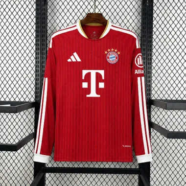 26-27 FC Bayern Home Long Sleeve Kit S-4XL Cheap Football Jersey Wholesale Yupoo