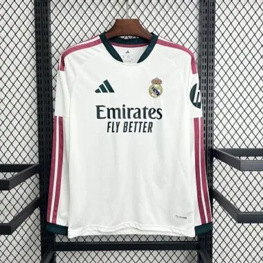 26-27 Real Madrid Home Long Sleeve Kit S-4XL Cheap Football Jersey Wholesale Yupoo