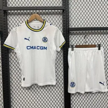 26-27 Olympique Marseille Kids Home Kit Football Jersey Supply Yupoo