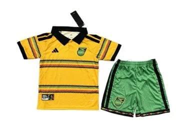 2026 Kids Jamaica Home Kit World Cup Cheap Football Jersey Wholesale Yupoo