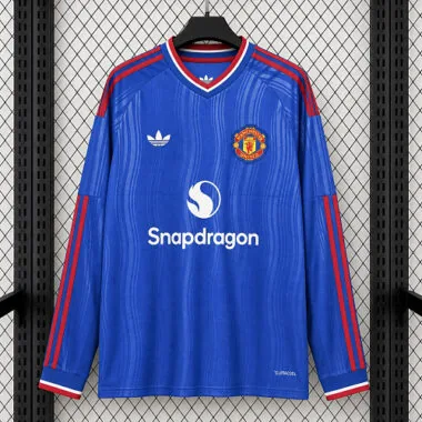 26-27 Manchester United Away Long Sleeve Kit S-4XL Cheap Football Jersey Wholesale Yupoo