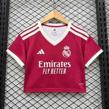 26-27 Real Madrid Third Away Women's Crop Top Cheap Football Jersey Wholesale Yupoo