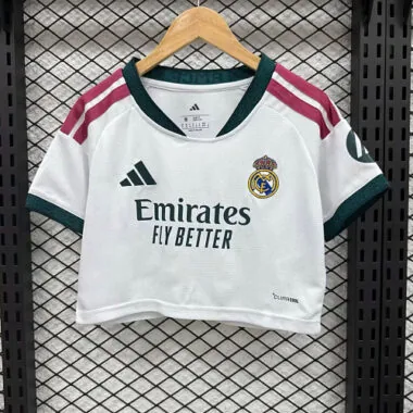 26-27 Real Madrid Home Women's Crop Top Cheap Football Jersey Wholesale Yupoo