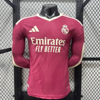 26-27 Player Real Madrid Third Away Long Sleeve Kit S-3XL Cheap Football Jersey Wholesale Yupoo