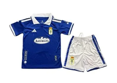 26-27 Real Oviedo Kids Home Kit Cheap Football Jersey Wholesale Yupoo