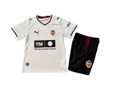 26-27 Valencia CF Kids Home Kits Cheap Football Jersey Wholesale Yupoo