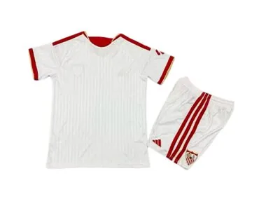 2026/27 Sevilla Kids local Kit camiseta de fútbol foto del álbum 3