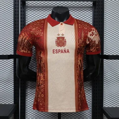 2026 Player Spain Special Edition Kit Two Stars Cheap Football Jersey Wholesale Yupoo