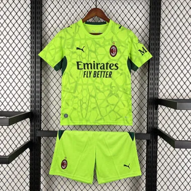 26-27 AC Milan Kids Goalkeeper Kit Cheap Football Jersey Wholesale Yupoo