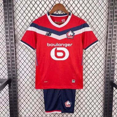 26-27 Lille OSC Kids Home Kit Cheap Football Jersey Wholesale Yupoo
