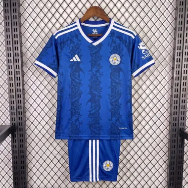 26-27 Leicester City Kids Home Kit Cheap Football Jersey Wholesale Yupoo