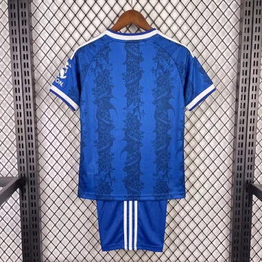26-27 Leicester City Kids Home Kit Cheap Football Jersey Wholesale Yupoo