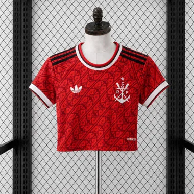 2026 Flamengo Third Away Women's Crop Top Cheap Football Jersey Wholesale Yupoo