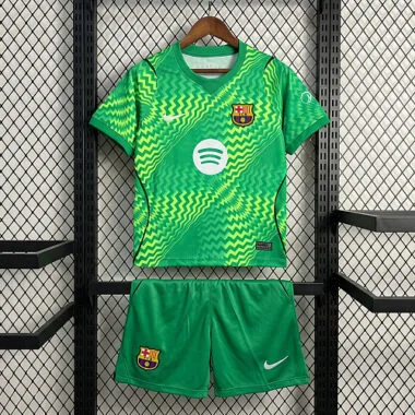 26-27 Barcelona Kids Goalkeeper Kit Cheap Football Jersey Wholesale Yupoo