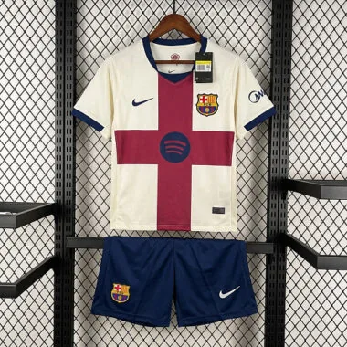 26-27 Barcelona Kids Fourth Away Kit Cheap Football Jersey Wholesale Yupoo