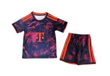 26-27 Kids FC Bayern Third Away Kit Cheap Football Jersey Wholesale Yupoo