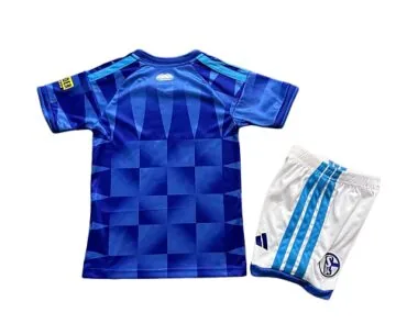 26-27 Schalke 04 Kids Home Kit Cheap Football Jersey Wholesale Yupoo
