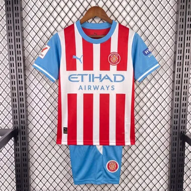 26-27 Girona Kids Home Kit Cheap Football Jersey Wholesale Yupoo