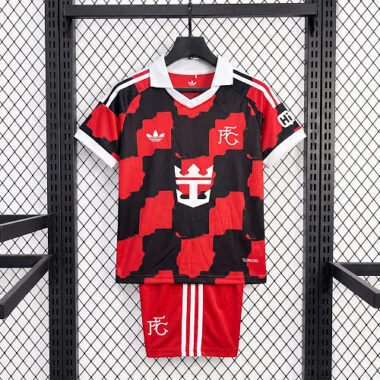 26-27 Fulham Kids Away Kit Cheap Football Jersey Wholesale Yupoo